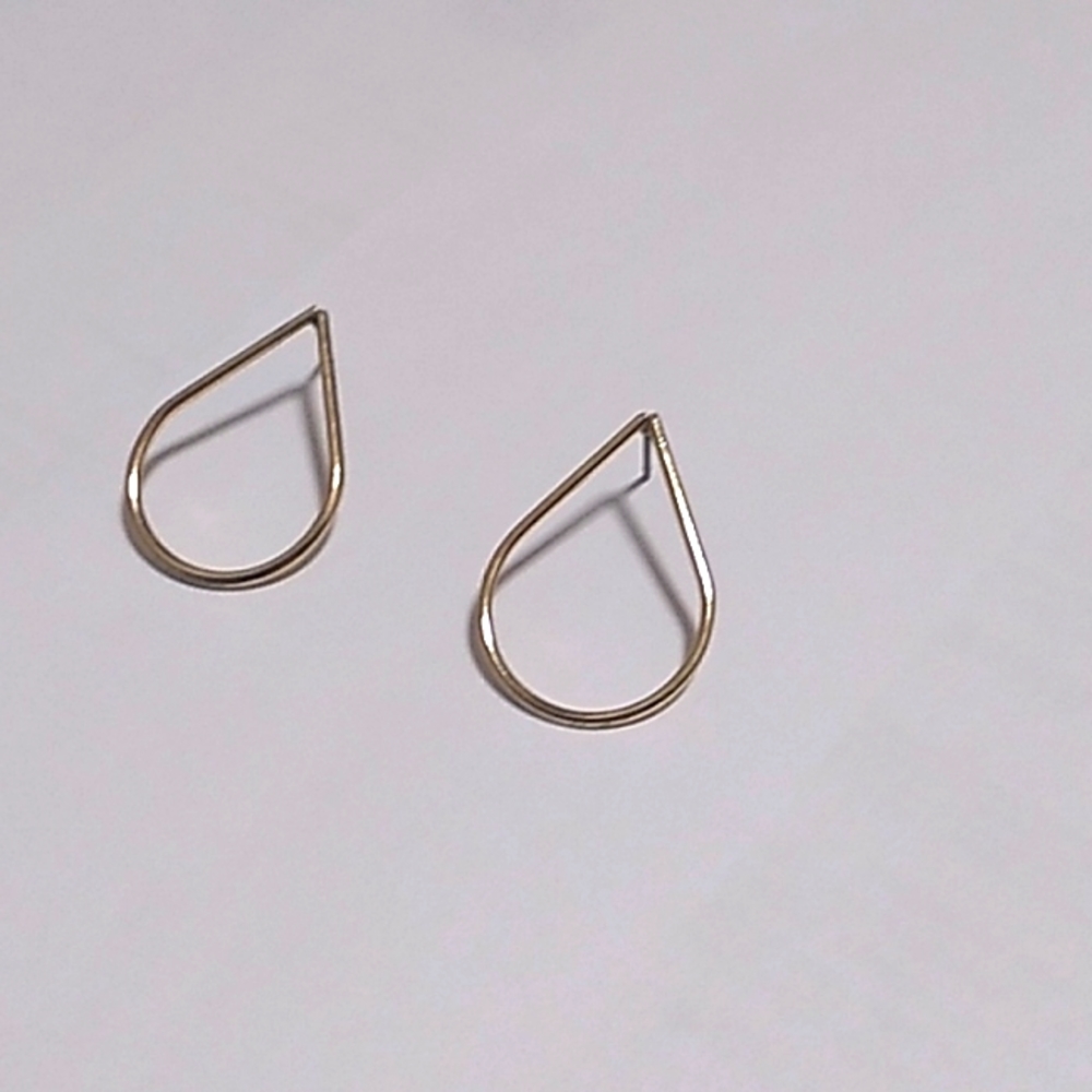Gold colored earrings
